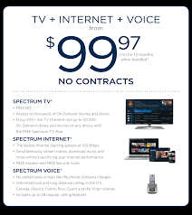 Best entertainement options for any sports fan over cable tv, including nfl sunday ticket! Spectrum Cable Tv Internet Voice Packages Bundles
