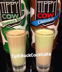 Tippy Cow Mint Chocolate Shot 1 Part Tippy Cow Shamrock Mint 1 Part Tippy Cow Chocolate Tipitback And Enjoy Chocolate Shots Mint Chocolate Yummy Drinks