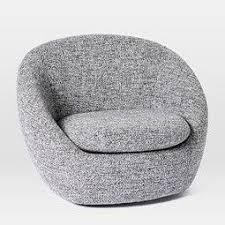 Cosy Swivel Chair Charcoal Chunky Melange Living Room Chairs Modern Swivel Chair Leather Chair