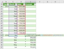 Excel Forecast Linear Function My Online Training Hub