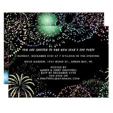 New Year S Eve Party Fireworks In Black Sky Zrp Invitation Zazzle Com Eve Parties New Years Eve Party Invitations