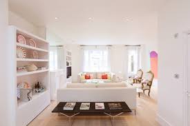 Eardley Crescent Residence Modern Pastels Beautiful Interiors Find a pastel lounge, rose gold kitchen and cool lighting.