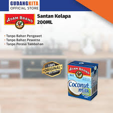 Beli santan 1 liter online berkualitas dengan harga murah terbaru 2021 di tokopedia! Jual Santan Kelapa Ayam Brand 200ml Ayam Brand Coconut Milk 200ml Di Lapak Gudangkita Com Bukalapak