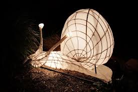 Snail Lantern Wire Wall Art Animal Lamp Wire Sculpture