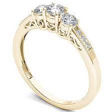 Fingerhut credit accounts are issued by webbank, member fdic. Fingerhut 14k Gold 1 2 Ct Tw Diamond Engagement Ring