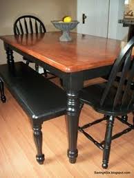 dining room table makeover