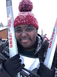 Cross country skiing at Alden House today.