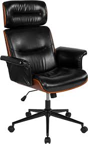 1:22 furnituretube 1 618 просмотров. Contemporary Black Leather High Back Walnut Wood Executive Swivel Ergonomic Office Chair Restaurant Furniture Org