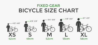 Transparent Gear Bike Fixed Gear Size Chart 2625515