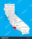 Santa Barbara County California United States Stock Vector ...