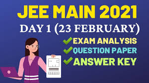 Download jee main previous year question papers pdf with solution. Jee Main 2021 23 Feb Shift 1 2 Question Paper Answer Key Exam Analysis Youtube