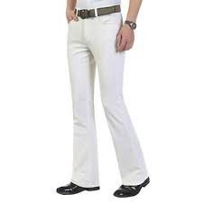 Often made of denim, they flared out from the bottom of the calf, and had slightly curved hems and a circumference of 18 inches (46 cm) at the bottom of each leg opening. Mens Corduroy Bell Bottom Flares Pants 60s 70s Vintage Bootcut Trousers Hippie 32 99 Picclick Uk