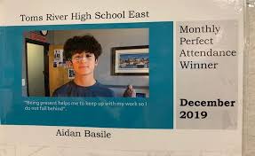 Great job to the following Perfect Attendance Winners of December : Malak  Jamil, Aidan Basile, Kayleigh Hinkson, and Michael Weigand! Did you know  that absenteeism in the first month of school can