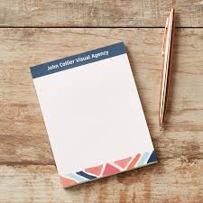 Simple bussines letterhead green premium vector. Custom Notepads Memo Pads Vistaprint