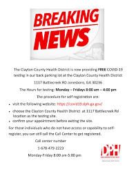 Coronavirus Education Information Clayton County Ga