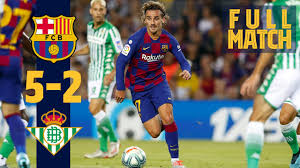 Barca have won their last five league games on the road and are priced at 1/2 (1.50) with the draw at 7/2. Full Match Barca 5 2 Real Betis 2019 Five Star Performance Lights Up The Camp Nou Youtube