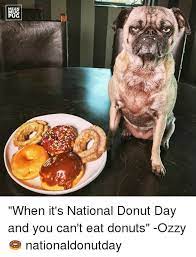 National donut day is happening every first friday in june. Ngg When It S National Donut Day And You Can T Eat Donuts Ozzy Nationaldonutday Meme On Me Me