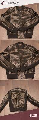 Prada Sport Men S Black Leather Jacket Leather Jacket Black Leather Jacket Mens Black Leather