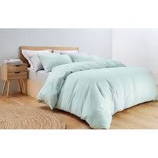 Catherine Seersucker Quilt Cover Set Queen Bed Green Kmart Bed Green Bedding Kmart Bedding