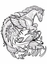 Carousel horse hippocampus coloring pages best place to template. Horse Coloring Pages Coloring Pages Irish Folklore