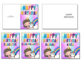 May 13, 2021 · help your child create an adorable card with a personal touch using one of our cute printable happy birthday cards to color in. Make Your Own Birthday Cards With These Free Printable Cards 6 Different Designs Just Family Fun
