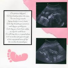25 Week Ultrasound Left Side Baby Girl Scrapbook Baby Scrapbook Album Baby Scrapbook Pages