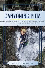 Best Day Trips From Auckland Canyoning Adventure In Piha Mvmt Blog Day Trips Trip Oceania Travel