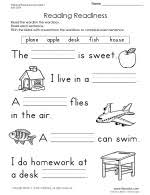 Grade 1 geometric worksheet 1 read more. First Grade Worksheets First Grade Worksheets English Worksheets For Kids Phonics Worksheets
