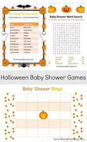 Easy Fun Halloween Printable Baby Shower Games