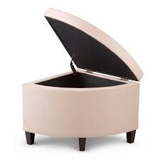 Offering seating and storage space, this sectional with ottoman is an ideal option for living rooms that are a bit short on square footage. Corner Storage Ottoman Storage Ottoman Corner Storage Ottoman