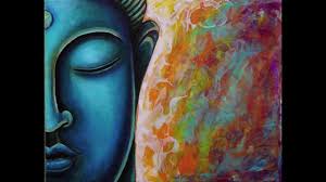 Draw the outlines of the face you want to paint. Canvas Simple Buddha Painting Painting Inspired