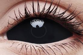 Image result for black sclera contacts
