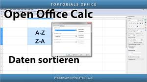Und dann noch ein problem, open office erstellt immer weitere zeilen/spalten als notwendig, kann ich das stoppen? Richtig Sortieren Mit Openoffice Calc Toptorials