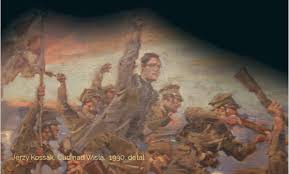 Ten niesamowity, wieloplanowy obraz przedstawia bitwę warszawską, która rozegrała się dokładnie 13 sierpnia 1920 roku. Cud Nad Wisla Jerzy Kossak Swieto Wojska Polskiego
