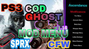 Call of duty ghosts usb mod menu xbox 360 ps3 and pc. Ps3 How To Get Cod Ghost Mod Menu V1 16 Sprx Works100 In 2019 Youtube