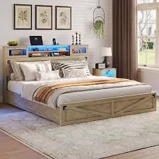 Farmhouse Bed Frame King Size With