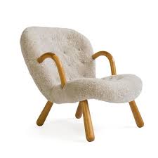 phillip arctander clam chair chair vintage lounge chair furniture