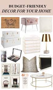 Affordable Home Decor Budget Friendly Decor For Your Home Or Apartment Small Space Li Living Room Decor On A Budget Trendy Home Decor Affordable Home Decor