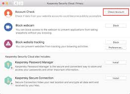 How To Check Your Accounts For Potential Data Leaks Or Theft In Kaspersky Security Cloud 19 For Mac
