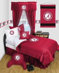 Alabama Crimson Tide Ncaa Bedroom With Many Options And Free Shipping Sports Bedding Bedskirt Full Bedding Sets