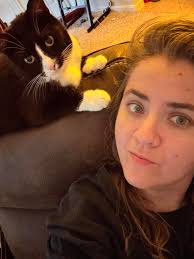 Working from home be like ..... Ozzy (the small one, almost blends with the  couch 😂) Vartika Tiwari Nidhi Shukla