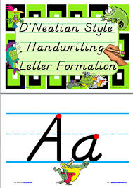 Handwriting Letter Formation Display D Nealian Manuscript
