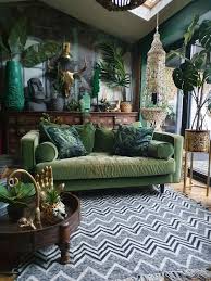 Room Decor Green Decoration Gallery Wall Tropical Home Decor House Interior Living Room Green