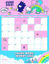 Please select your options to create a calendar. Sanrio Friend Of The Month