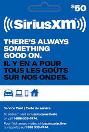 But where do you get amazon gift cards? 50 Gift Card Siriusxm