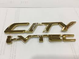 Logo for mudah.com.my, the second logo has reflection. Honda City I Vtec Rear Gold Emblem Logo Car Accessories Parts For Sale In Cheras Kuala Lumpur Mudah My