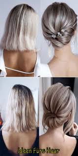 Haarpflege In 2020 Short Hair Updo Short Wedding Hair Short Hair Lengths