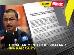 Timbalan menteri pertahanan akui silap minta jawatan untuk anak sendiri. Sinar Pm Timbalan Menteri Kesihatan 1 Ingkar Sop