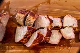 This is a very basic recipe and grill the pork loin for a few minutes on high, or until dark grill marks appear on all sides of the pork. Simple Smoked Pork Tenderloin Recipe Click Here For The Recipe
