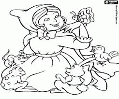 450x470 of a little red riding hood open book and characters free coloring. Little Red Riding Hood Coloring Pages Printable Games